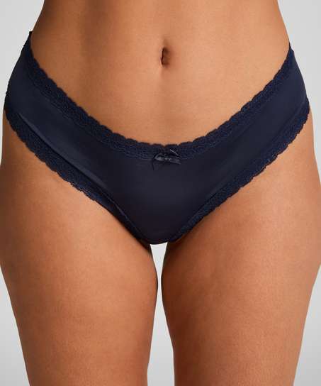 Slip brésilien en forme de V London, Bleu