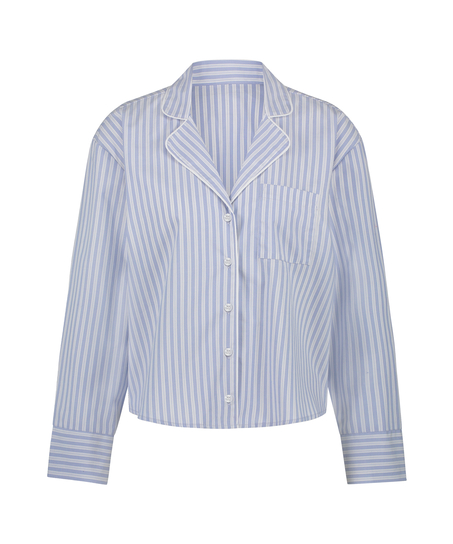 Haut de pyjama en Coton, Bleu