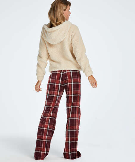 Tall Pantalon de pyjama Velours, Rouge