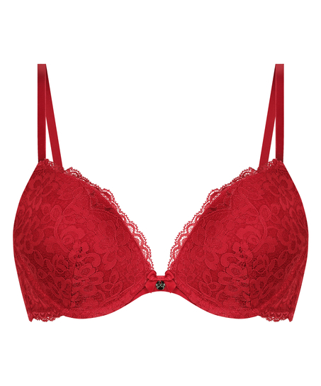 Soutien-gorge à armatures préformé push-up Marine, Rouge