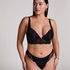 Soutien-gorge à armatures préformé push-up et longline Jemima, Noir