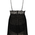 Baby-doll Animal flock Lace, Noir