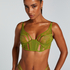 Soutien-gorge à armatures non-préformé longline Billie, Vert