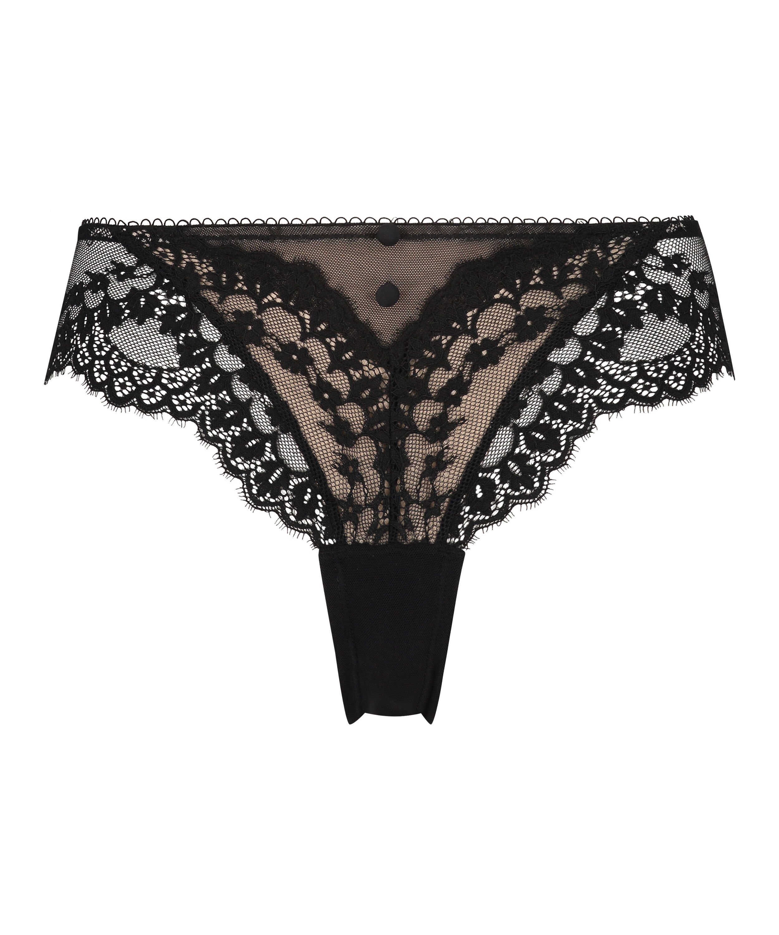 Slip br&eacute;silien Daisy, Noir