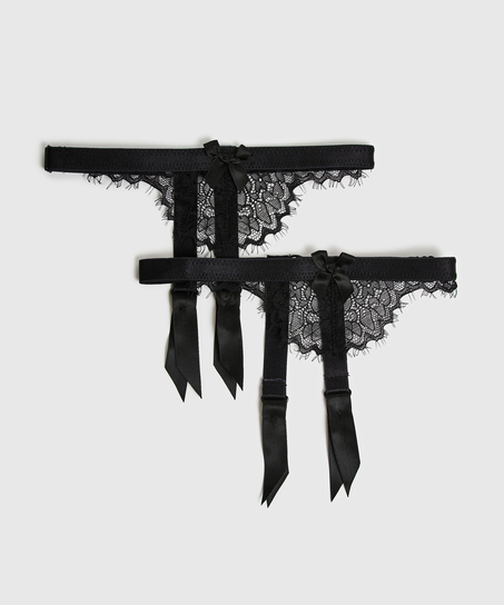 Jarretelles Private, Noir