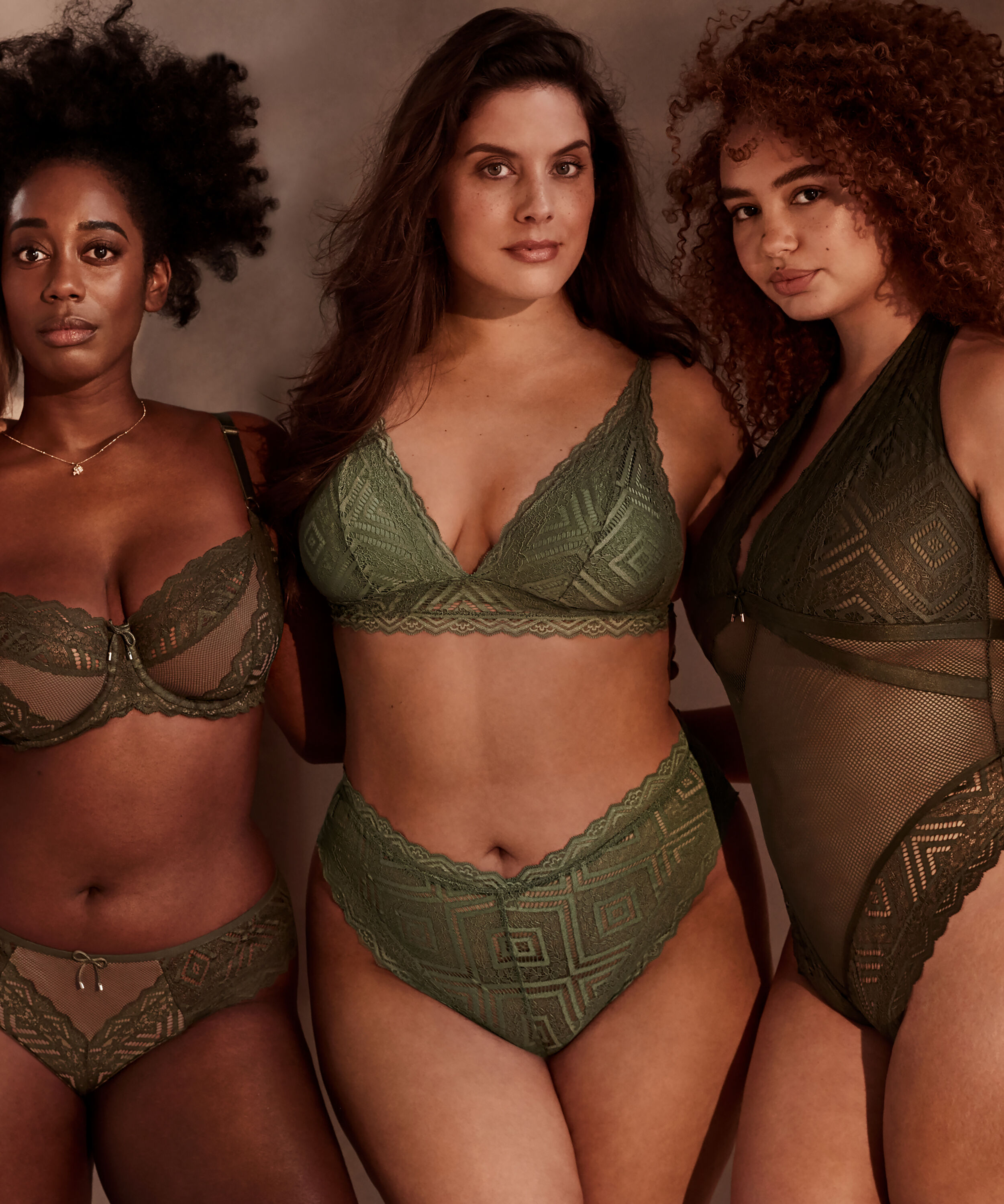 Slip br&eacute;silien &eacute;chancr&eacute; Filomena I AM Danielle, Vert