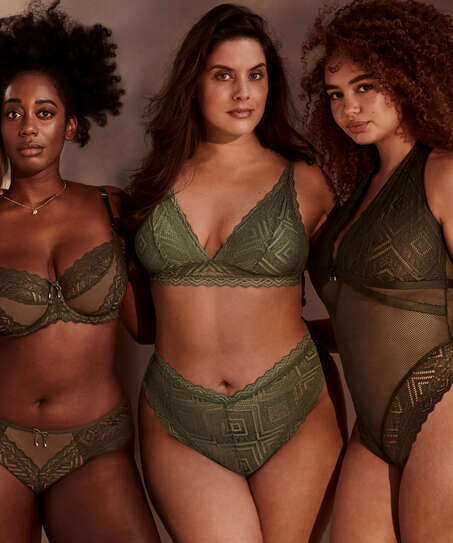 Slip br&eacute;silien &eacute;chancr&eacute; Filomena I AM Danielle, Vert