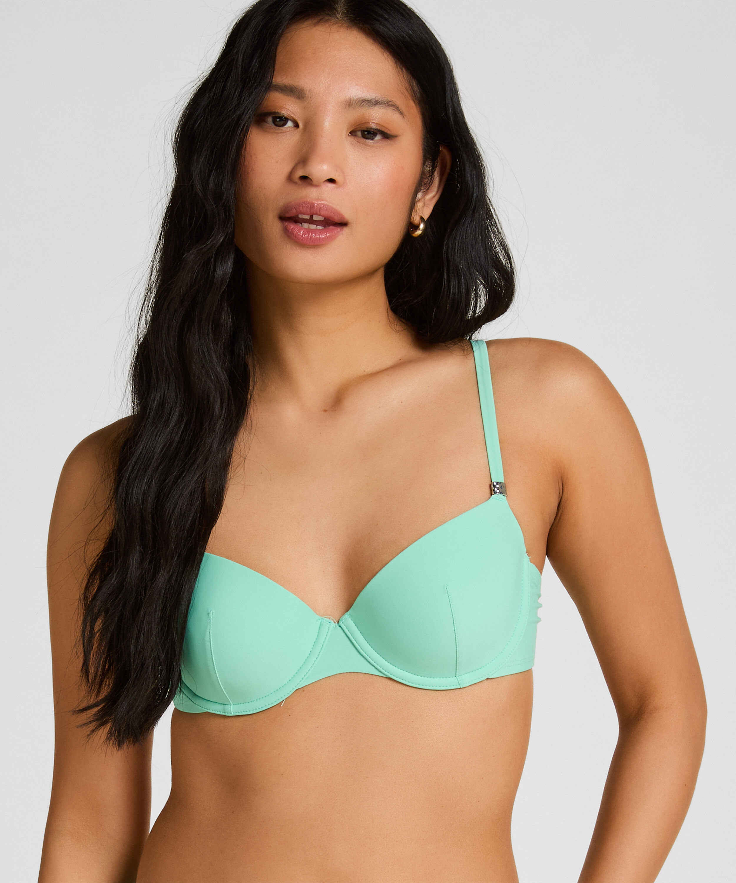 Haut de Bikini Luxe à Armatures et Rembourrage, Vert
