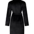 Peignoir court Velours, Noir
