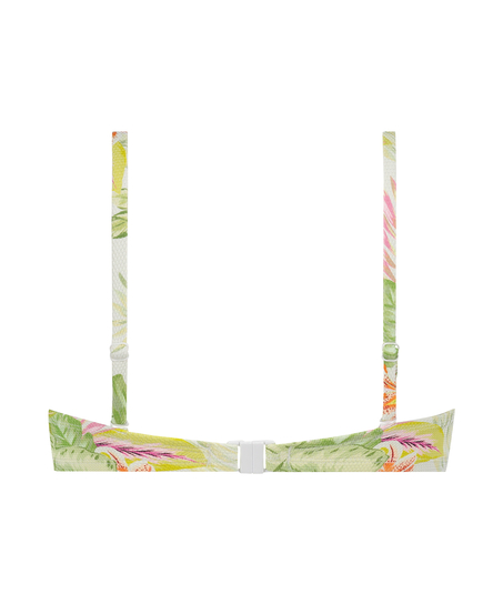 Haut de bikini push-up Tropics Taille A - E, Blanc