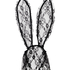 Serre-t&ecirc;te en dentelle Bunny, Noir