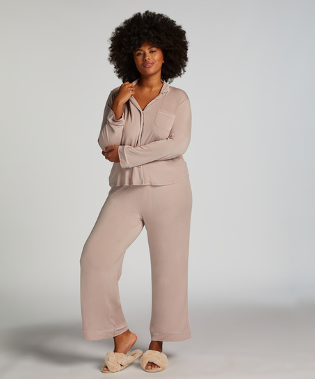 Veste à manches longues en jersey Essential, Beige