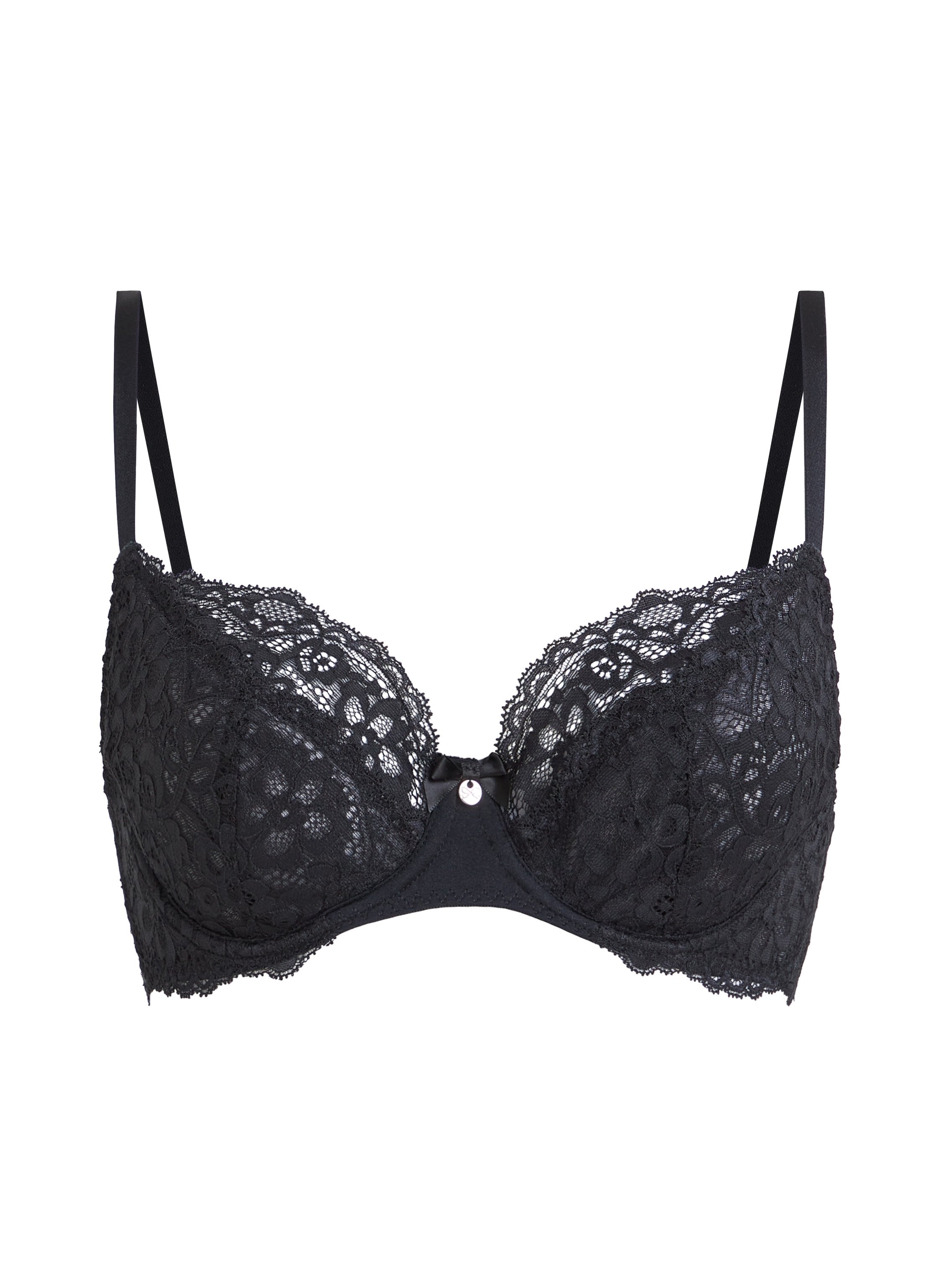 Soutien-gorge à armatures non-préformé Marine, Noir, main