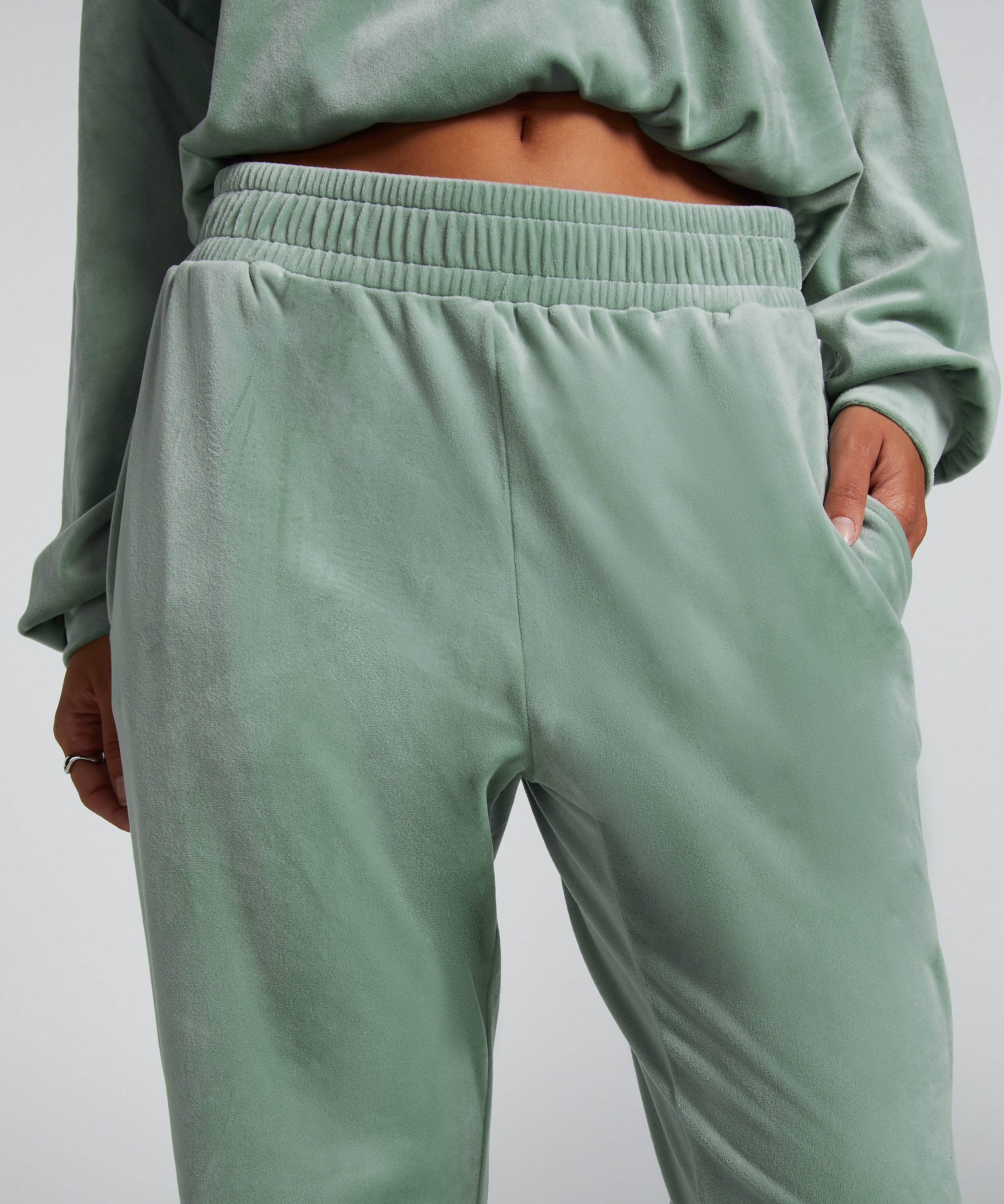 Pantalon de jogging Velours, Vert, main