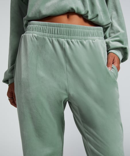 Pantalon de jogging Velours, Vert