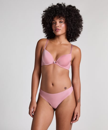 Soutien-gorge &agrave; armatures pr&eacute;form&eacute; Plunge, Rose