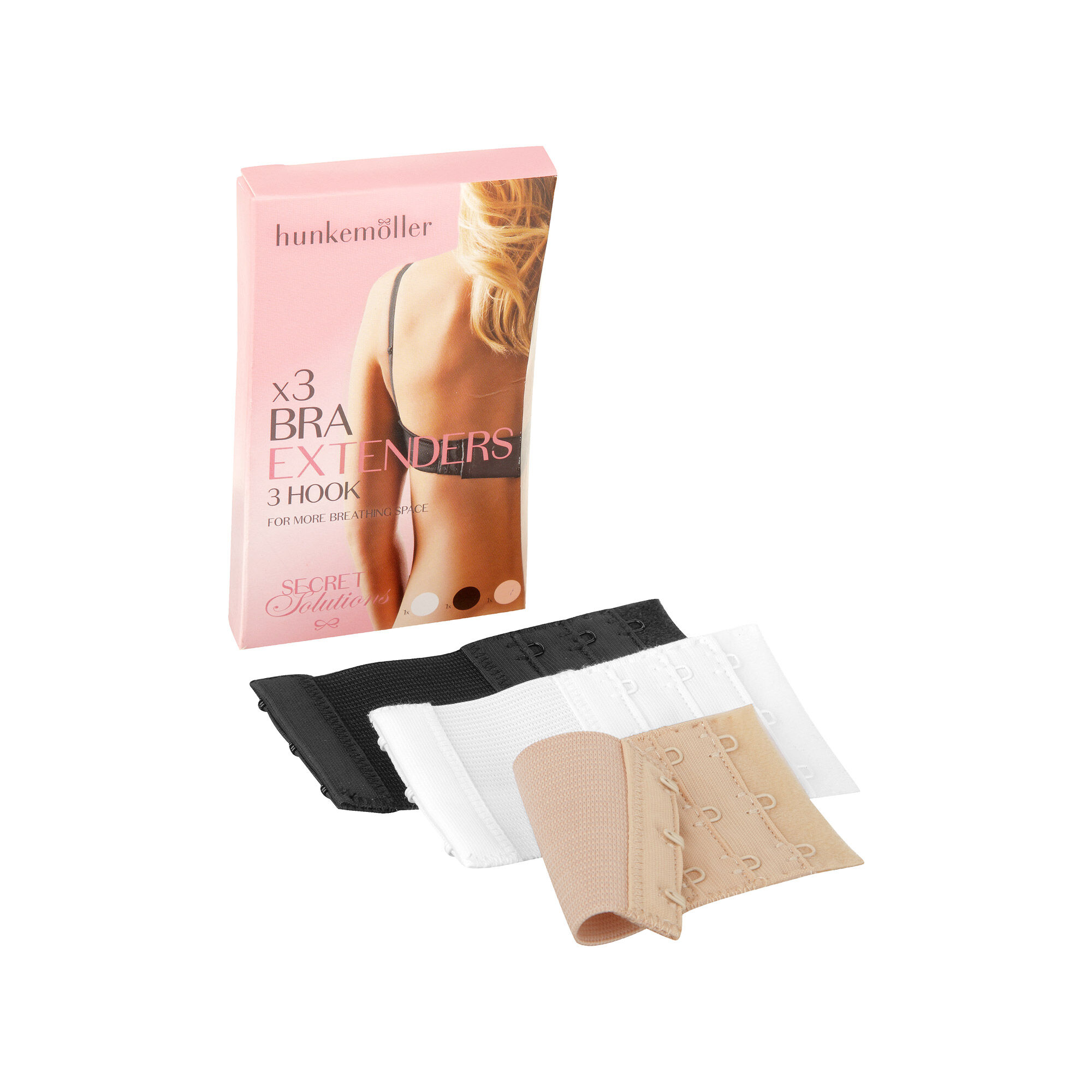 Lot de 3 extensions pour soutien-gorge, Blanc Lot de 3 extensions pour soutien-gorge, Blanc