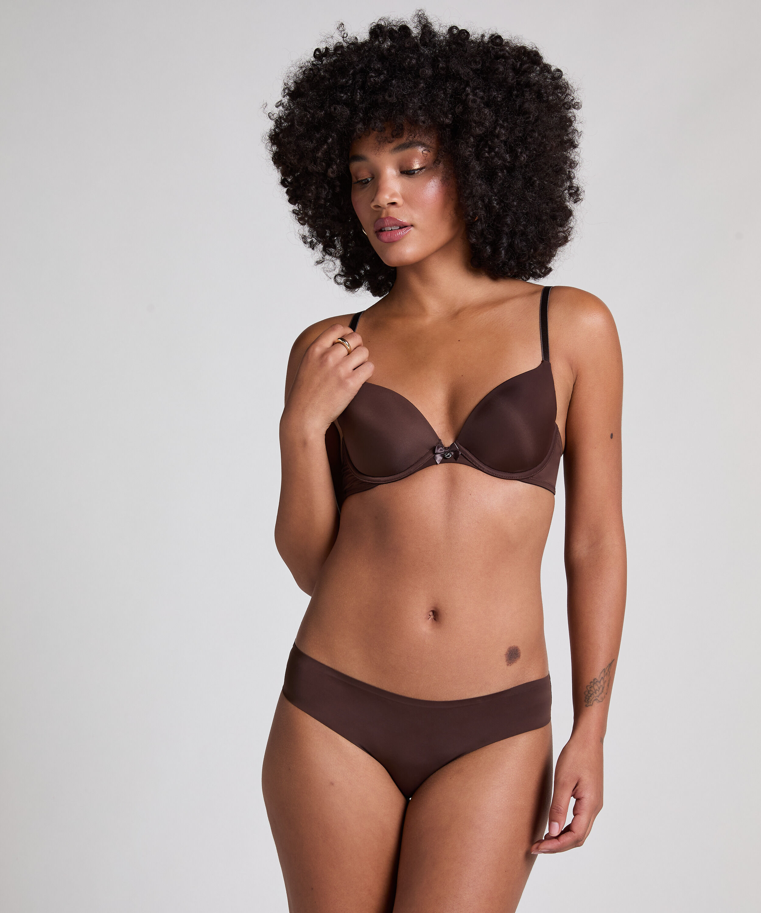 Slip brésilien Invisible, Marron