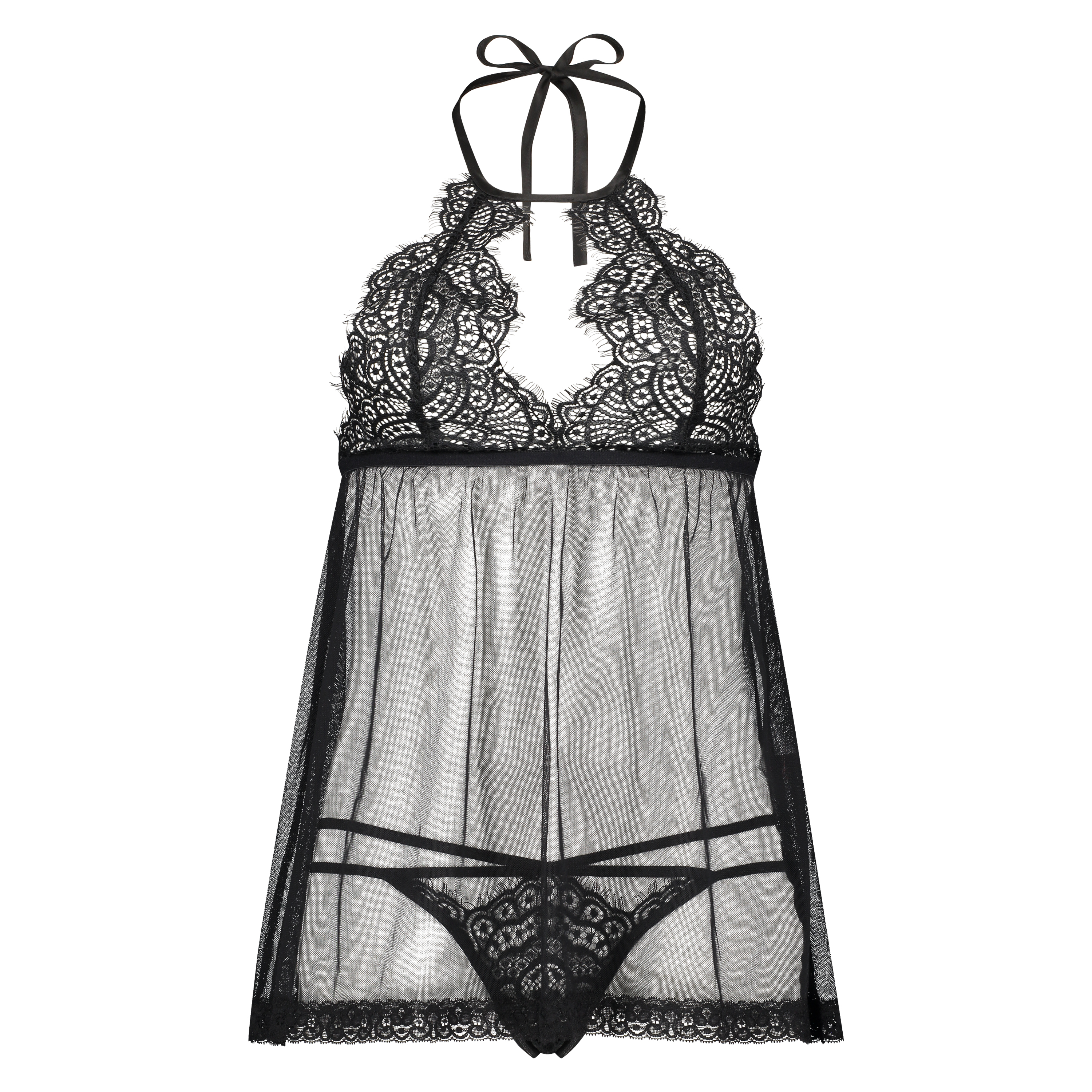 Babydoll Lace, Noir, main