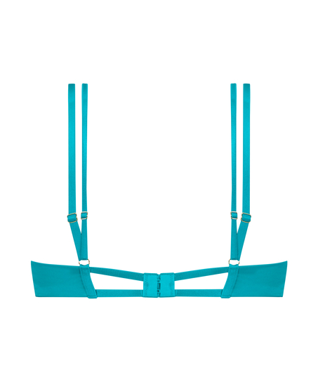 Soutien-gorge rembourré demi-bonnet à armatures préformé Ellie, Bleu