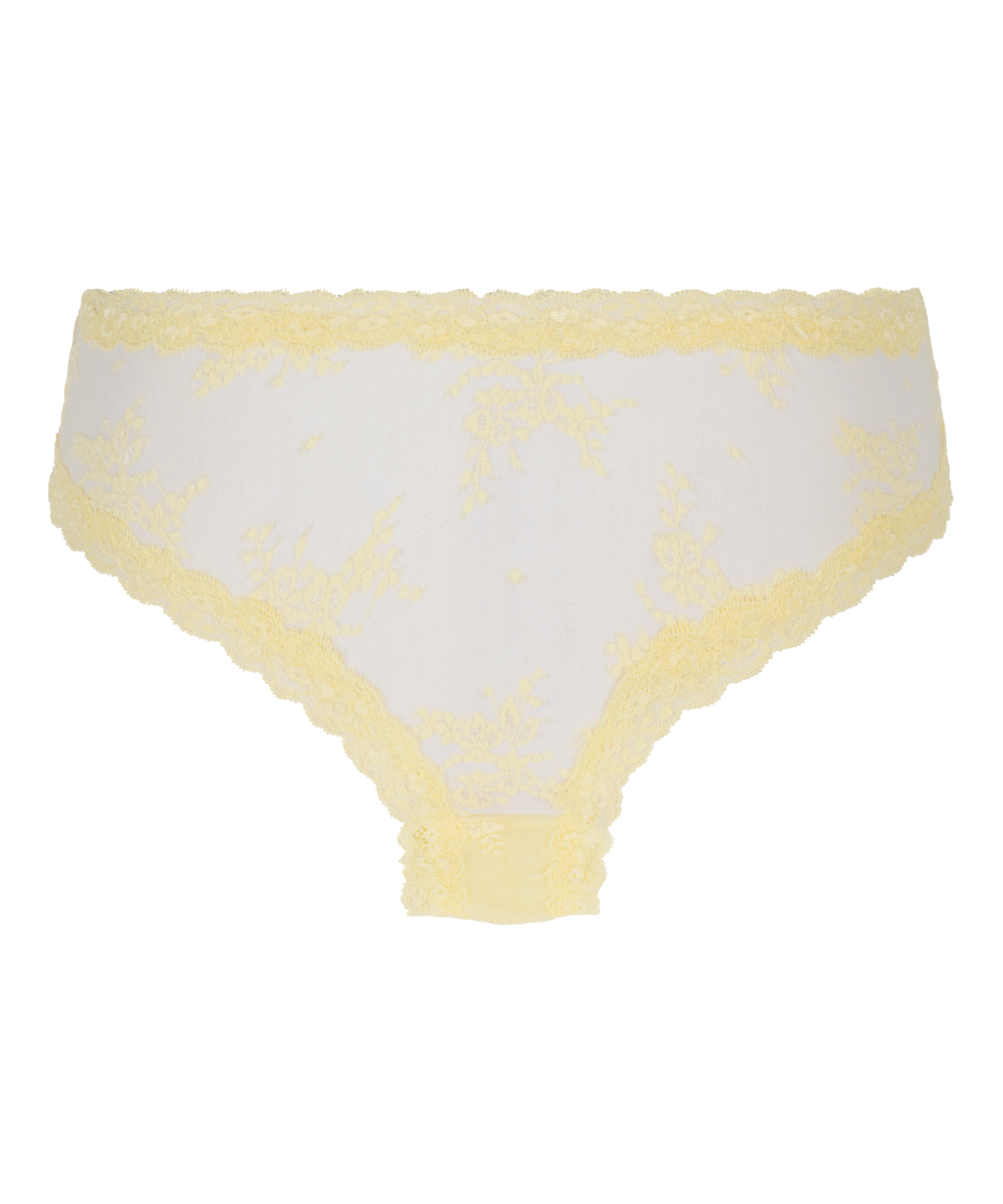 Slip brésilien V-shape mesh, Jaune, main