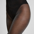 Collants en argent lurex, Noir