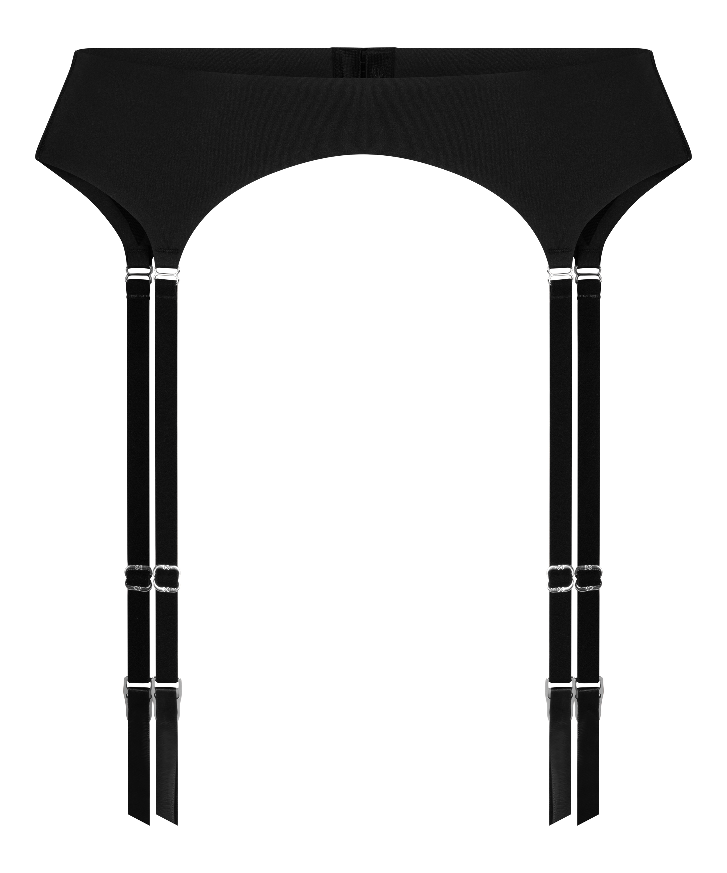 Porte-jarretelles Smooth, Noir, main