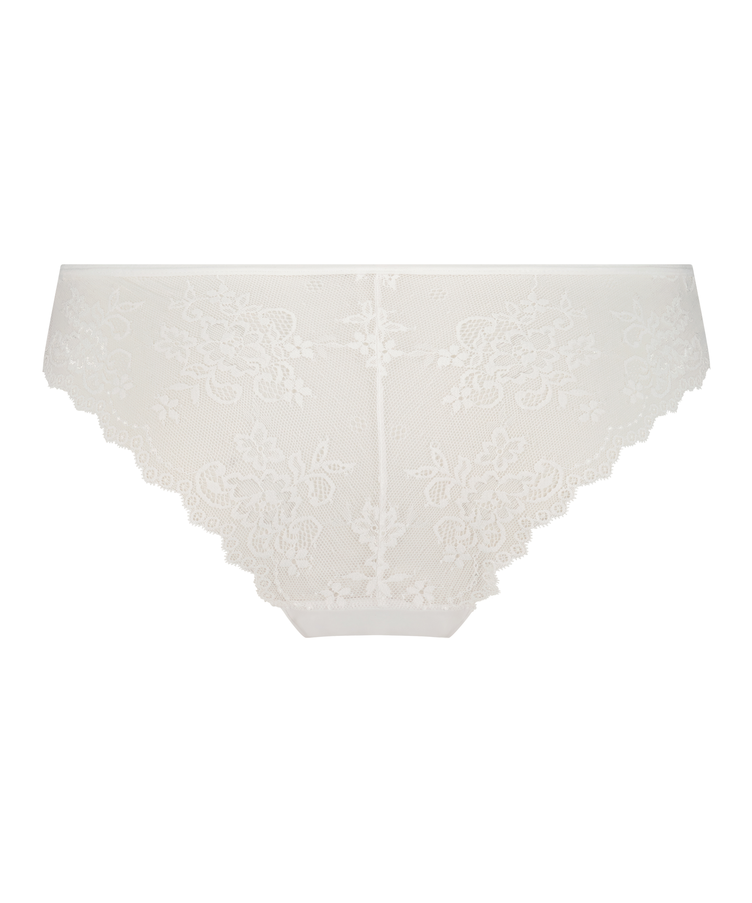 Slip brésilien Invisible Lace Back, Blanc, main