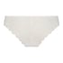 Slip brésilien Invisible Lace Back, Blanc