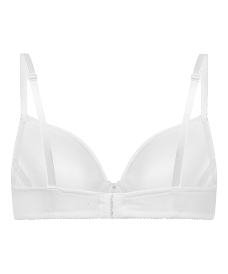 Soutien-gorge à armatures rembourré Pointelle, Blanc