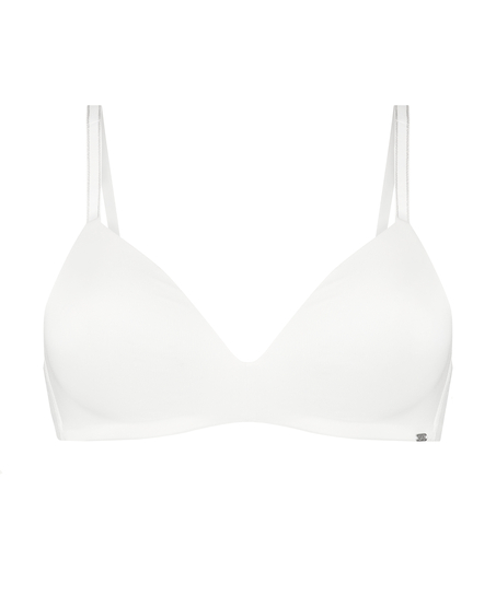 Soutien-gorge push-up préformé sans armatures Mona, Blanc