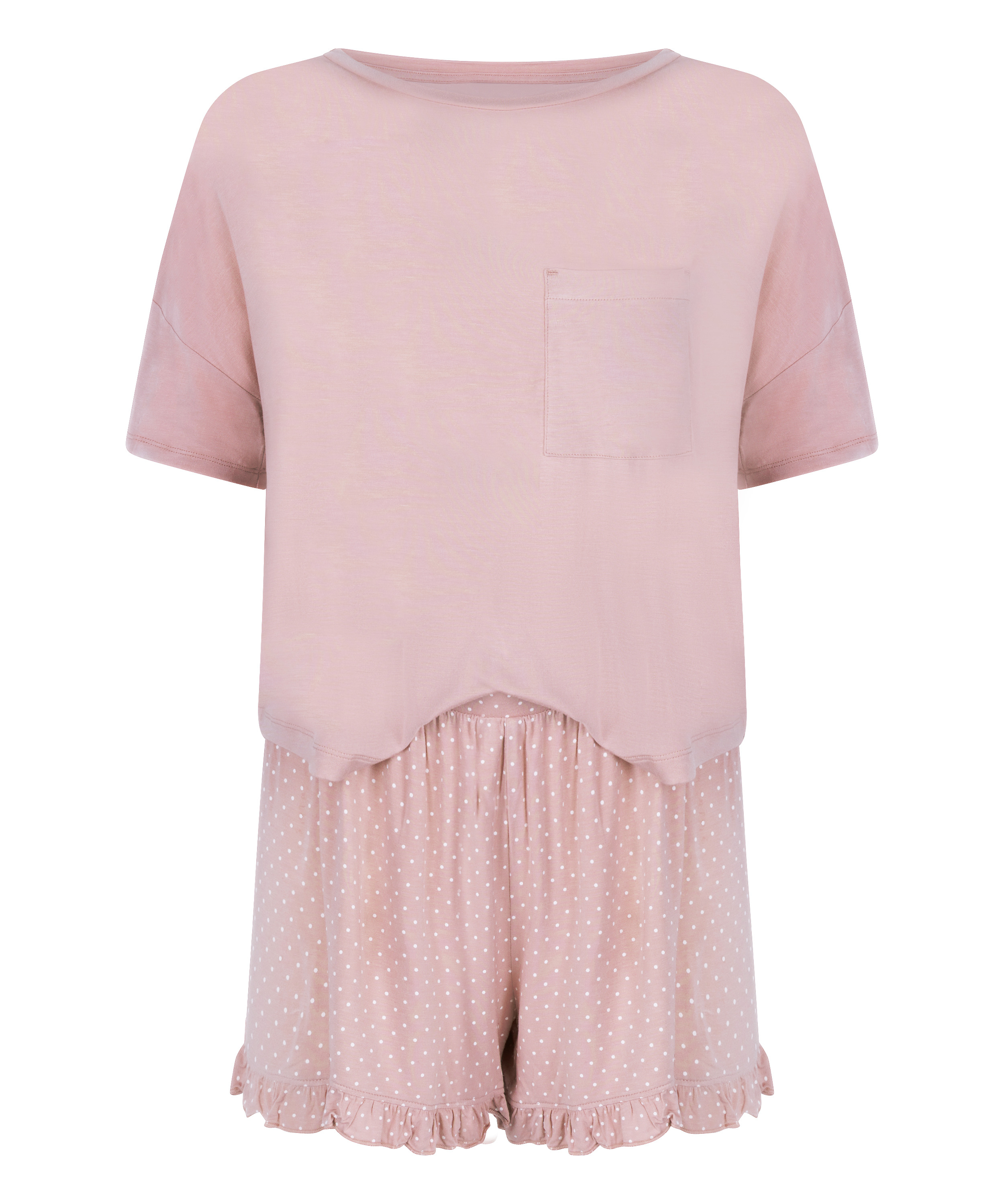 Pyjama en jersey, Rose, main