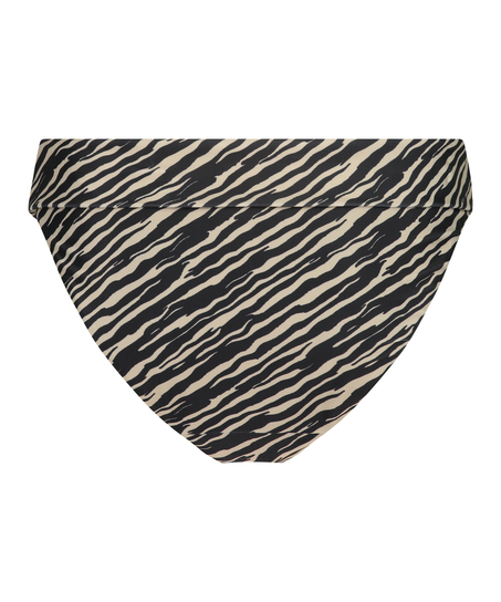 Slip de Bikini Rio Zebra, marron