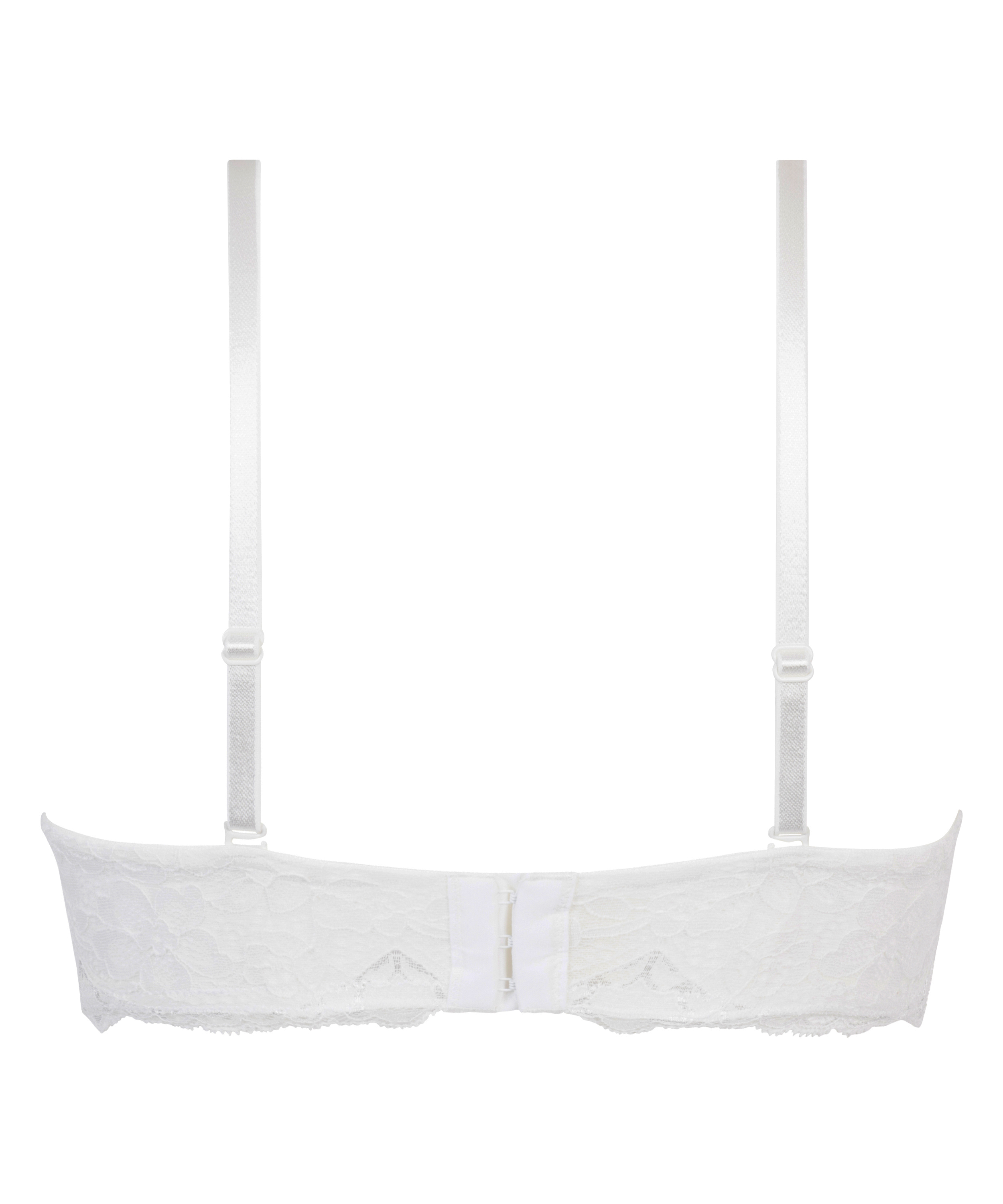 Soutien-gorge maximiseur préformé sans bretelles Marine, Blanc, main