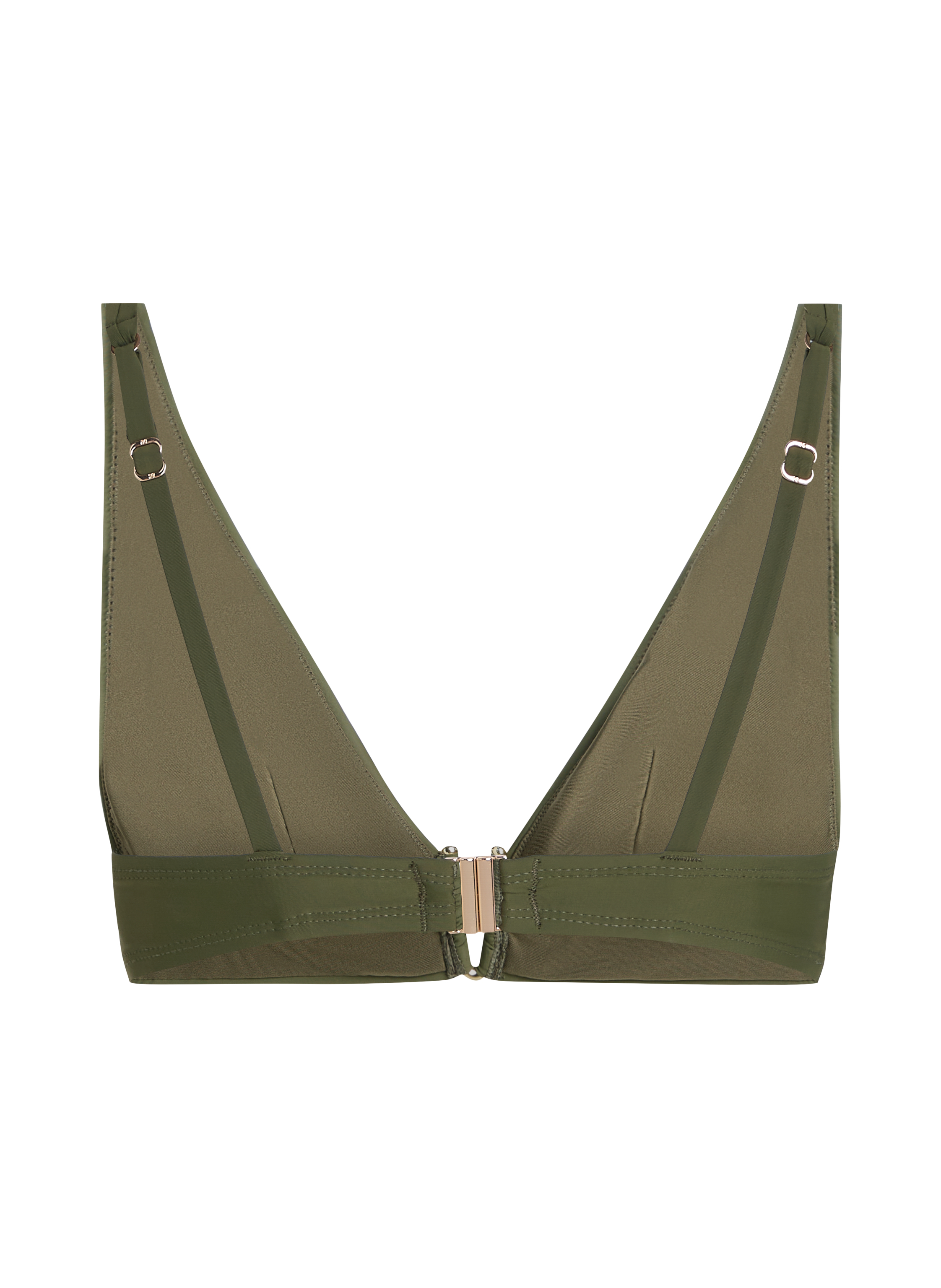 Haut de bikini triangle Luna, Vert, main