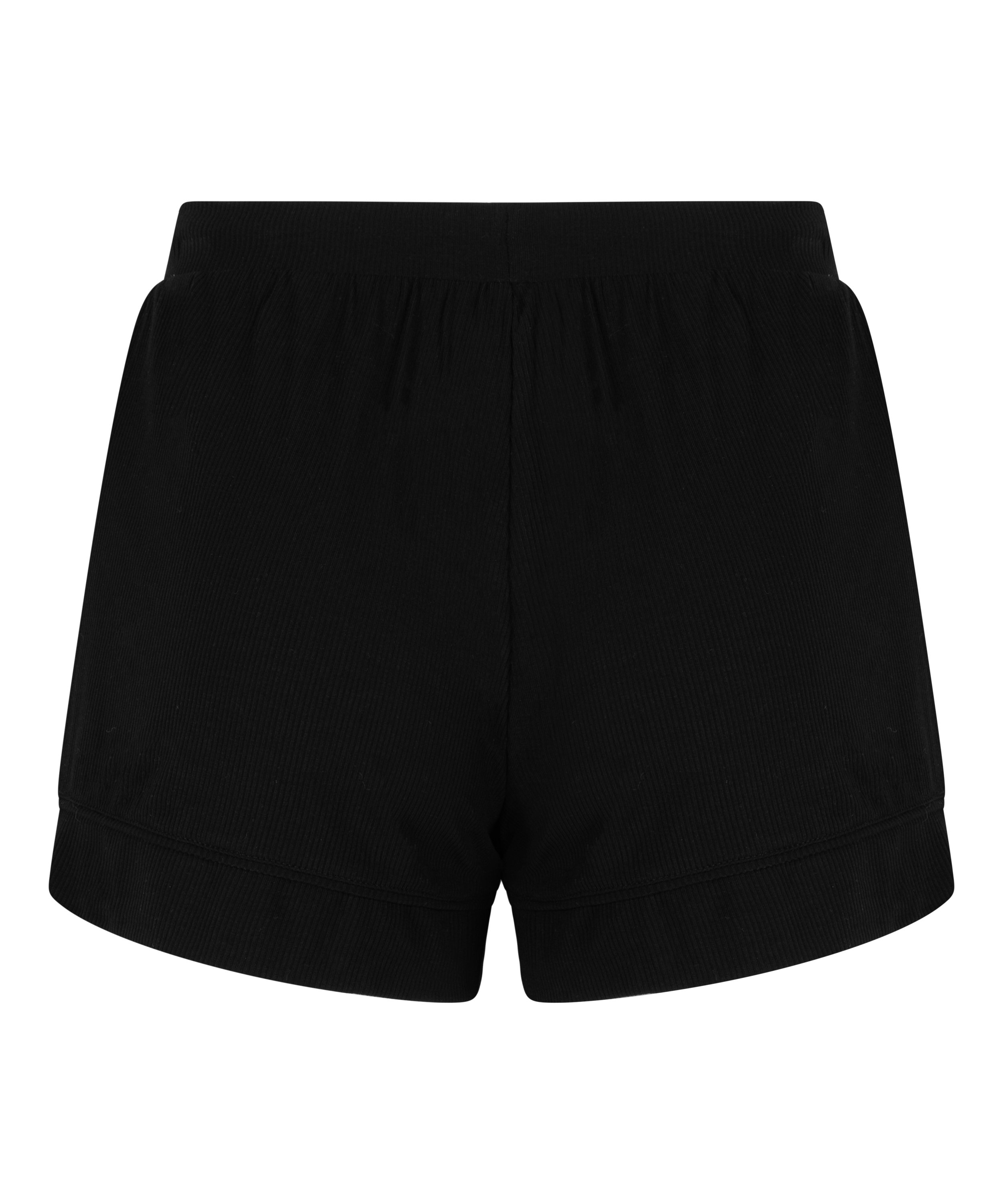 Short en jersey côtelé Essential, Noir, main