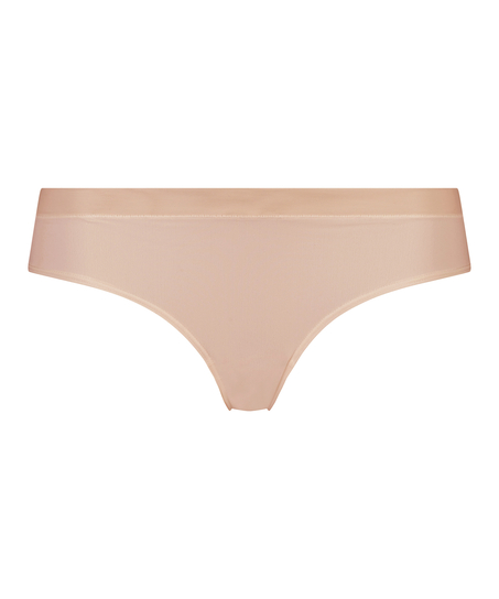 Slip brésilien en maille, Beige