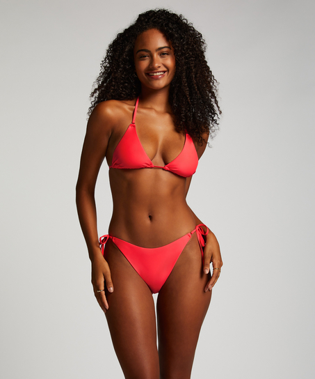 Slip de Bikini Échancrés Doha, Rouge