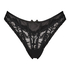Slip brésilien échancré Arla, Noir