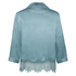 Veste de pyjama en soie, Bleu