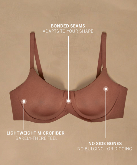 Soutien-gorge à armatures préformé Smooth, Marron