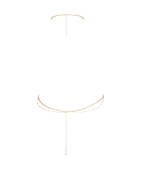 Chaîne façon harnais, Jaune