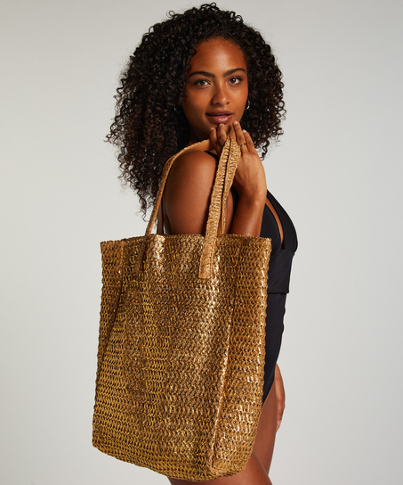 Sac de plage Goldie, Jaune