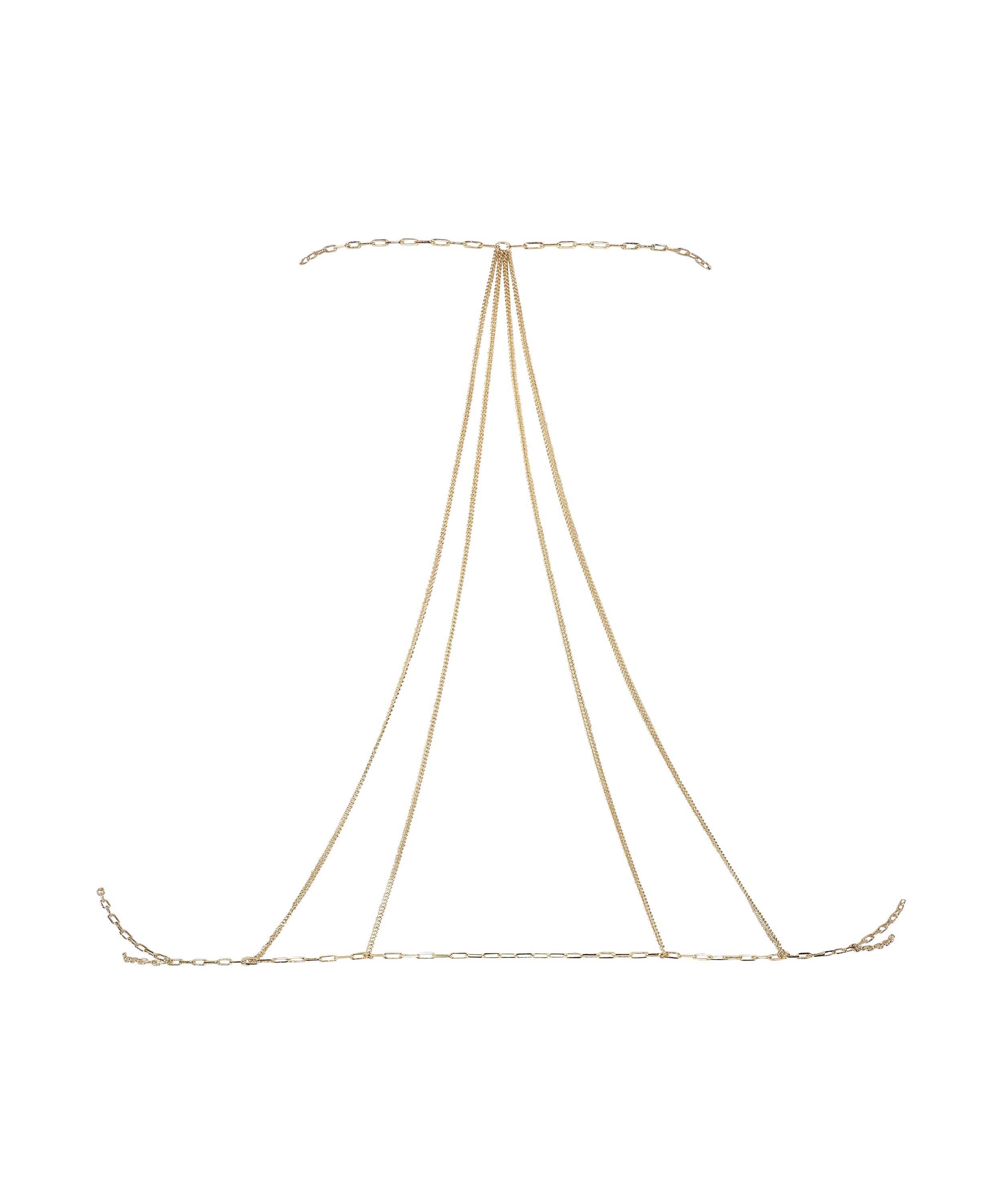 Brassière Chain, Jaune, main