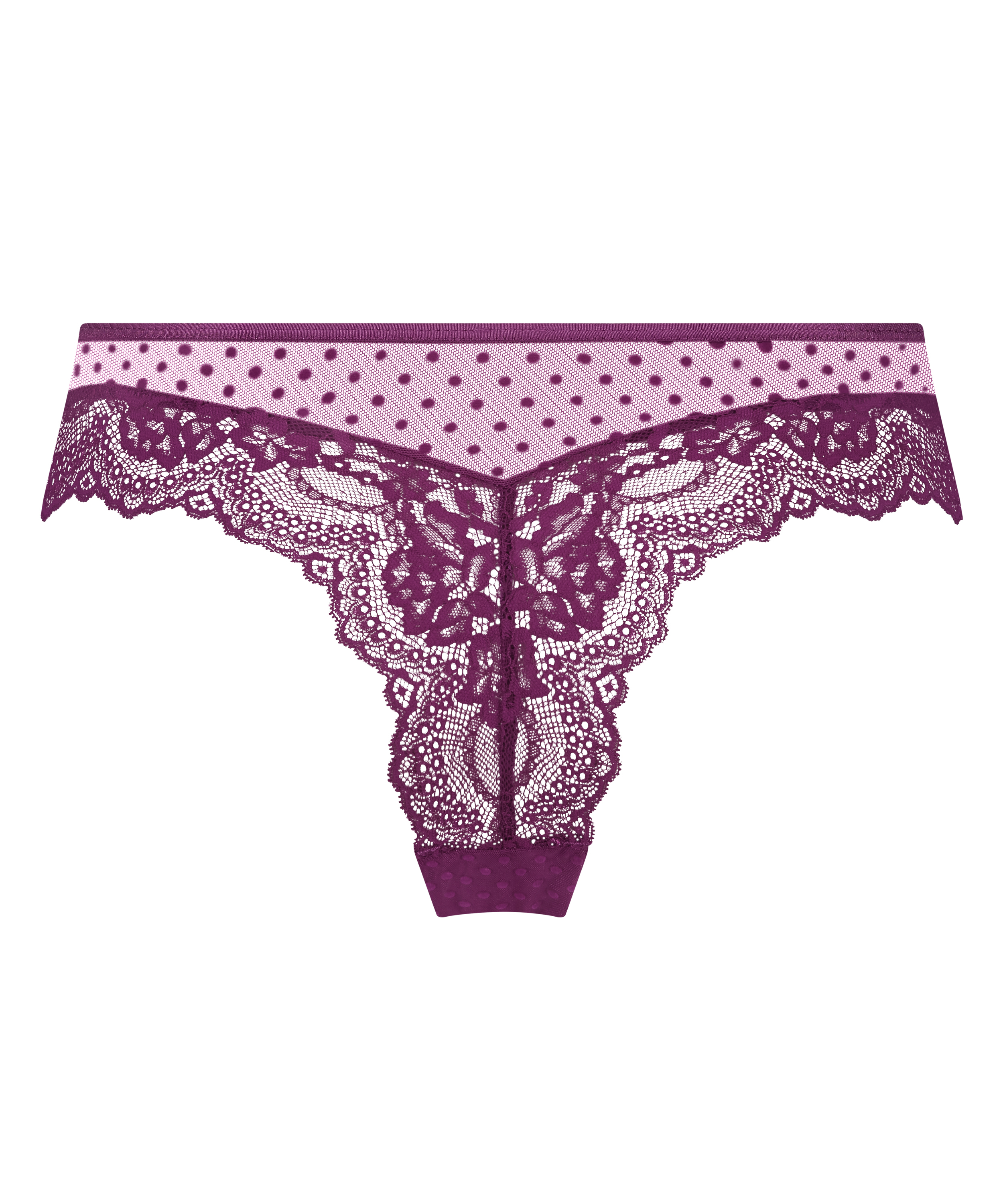 Slip brésilien Tonia, Violet, main