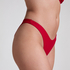 Slip de Bikini Échancrés Luna, Rouge