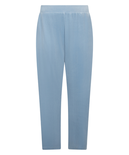 Pantalon de pyjama velours, Bleu