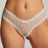 Slip brésilien V-shape mesh, Blanc