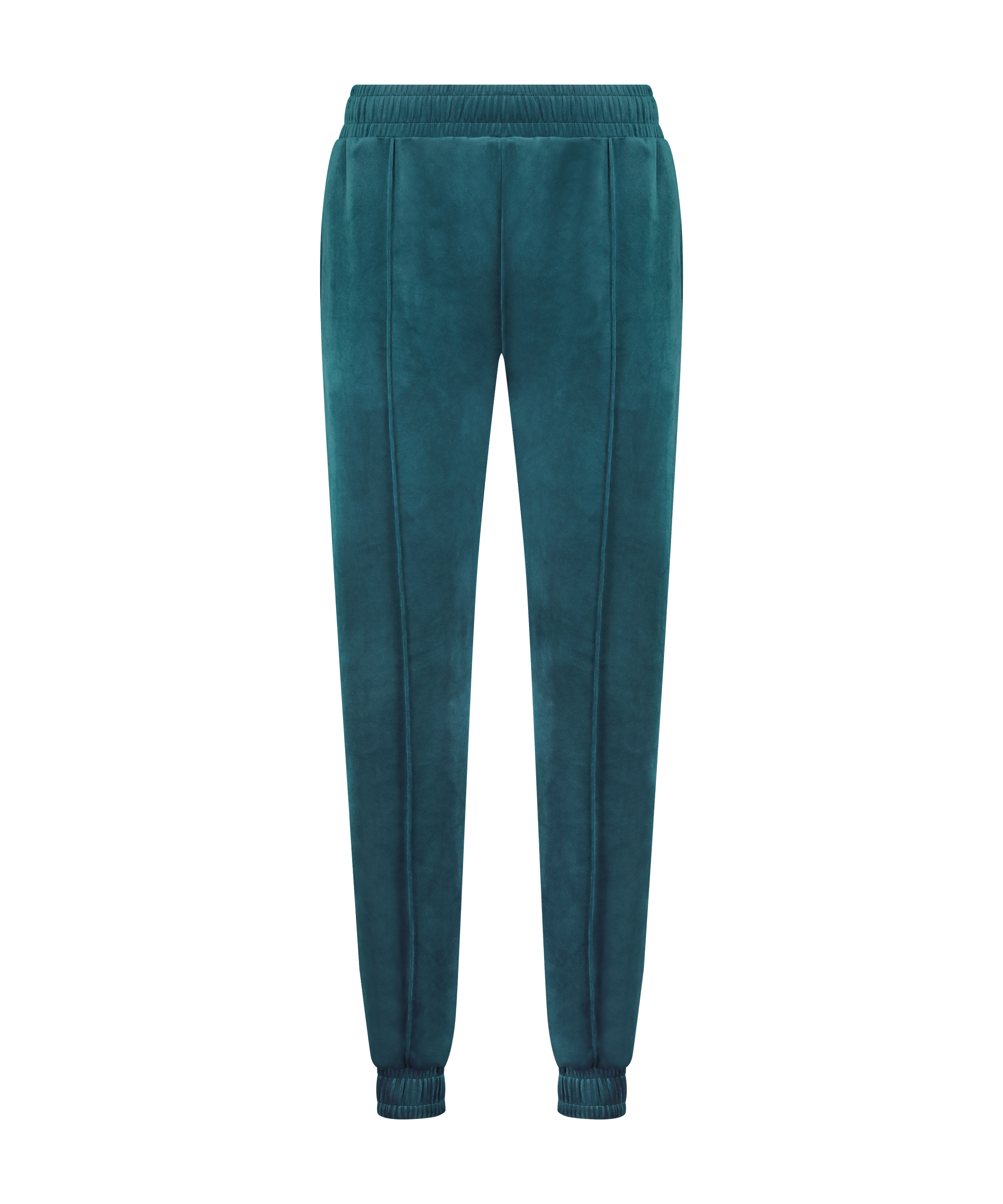 Pantalon Jogging Velours Pintuck, Bleu, main