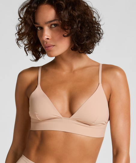 Triangle Brassière Smooth, Beige